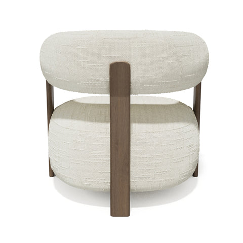 Fauteuil RUBI velours tramé