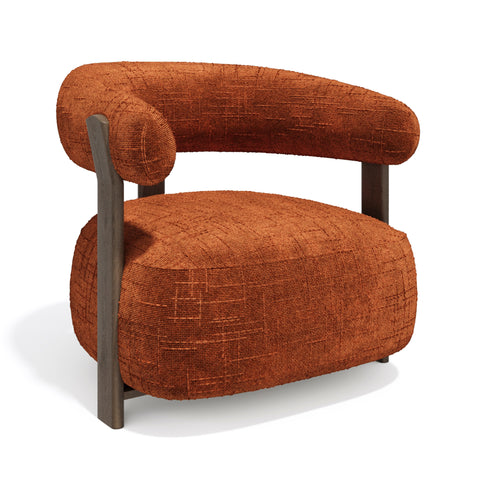 Fauteuil RUBI velours tramé