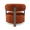 Fauteuil RUBI velours tramé