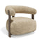 Fauteuil RUBI velours tramé