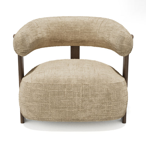 Fauteuil RUBI velours tramé