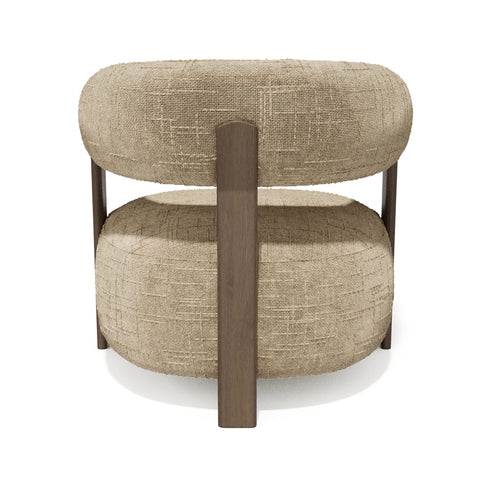 Fauteuil RUBI velours tramé