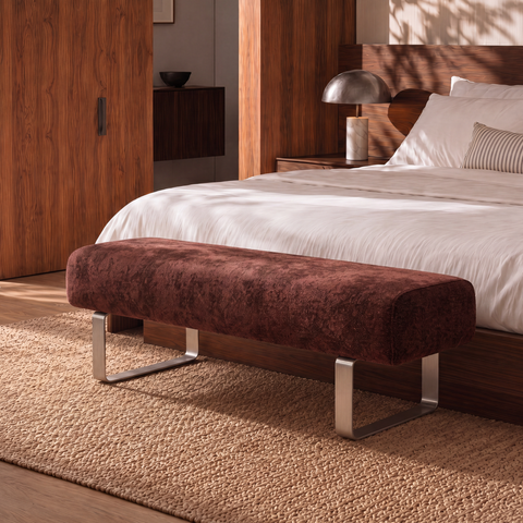 Banc OTTO velours texturé