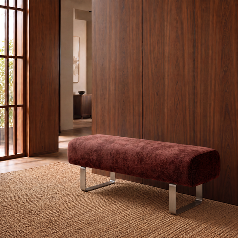 Banc OTTO velours texturé