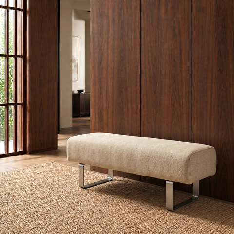 Banc OTTO velours texturé