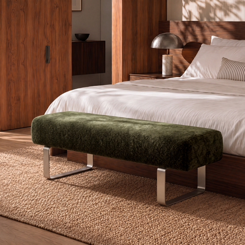 Banc OTTO velours texturé