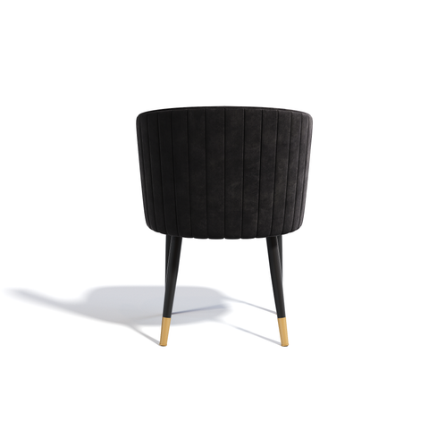 Set de 2 chaises NILS Velours pieds bicolores