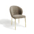 Set de 2 chaises ARIA Velours texturé pieds dorés