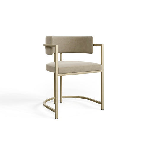 Chaise AVA Velours pieds dorés