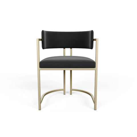 Chaise AVA Velours pieds dorés