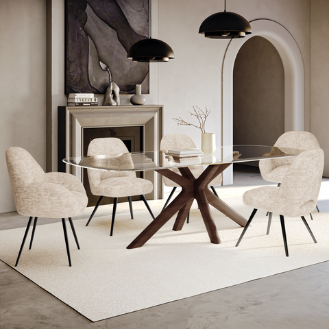 Lot de 2 petits fauteuils rotatifs MAGDA velours pieds noirs