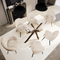 Lot de 2 petits fauteuils rotatifs MAGDA velours pieds noirs