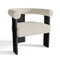 Fauteuil de salle à manger KLOE bouclette