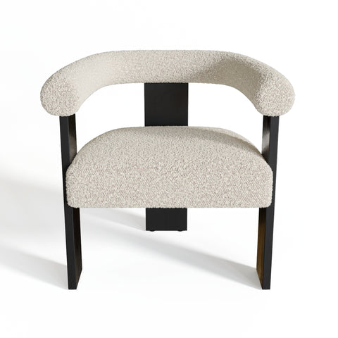 Fauteuil de salle à manger KLOE bouclette