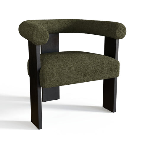 Fauteuil de salle à manger KLOE bouclette