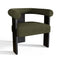 Fauteuil de salle à manger KLOE bouclette