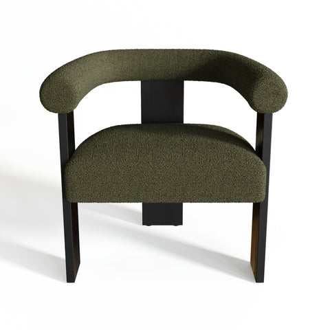Fauteuil de salle à manger KLOE bouclette