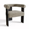 Fauteuil de salle à manger KLOE velours chenillé
