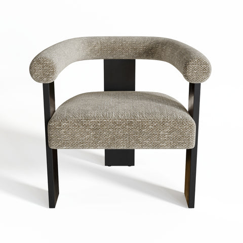 Fauteuil de salle à manger KLOE velours chenillé