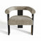 Fauteuil de salle à manger KLOE velours chenillé