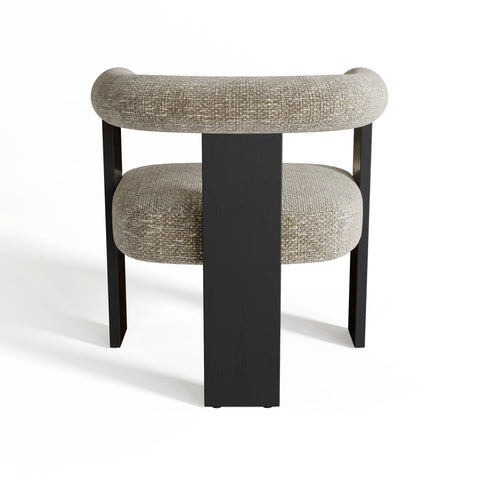 Fauteuil de salle à manger KLOE velours chenillé