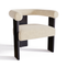 Fauteuil de salle à manger KLOE velours chenillé
