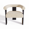 Fauteuil de salle à manger KLOE velours chenillé