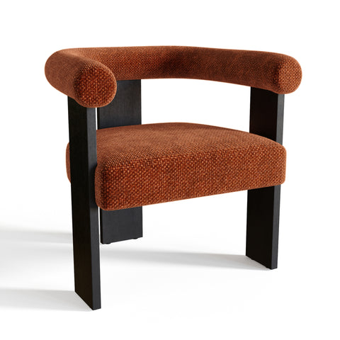 Fauteuil de salle à manger KLOE velours chenillé