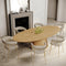 Lot de 2 chaises LILY Velours tramé pieds dorés