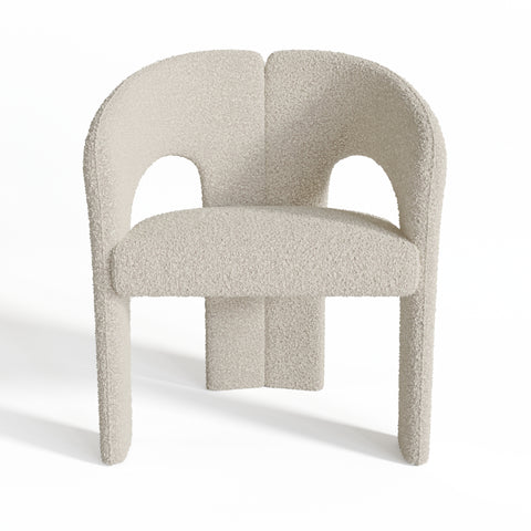 Fauteuil de salle à manger LOREN bouclette