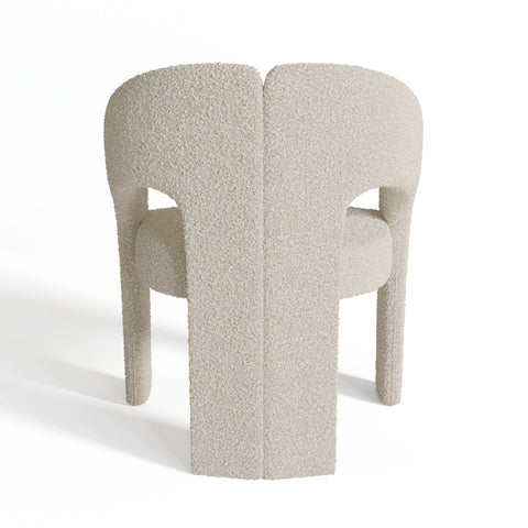 Fauteuil de salle à manger LOREN bouclette