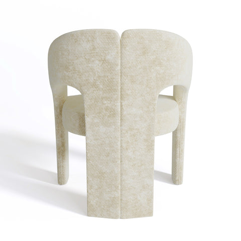 Fauteuil de salle à manger LOREN velours chenillé