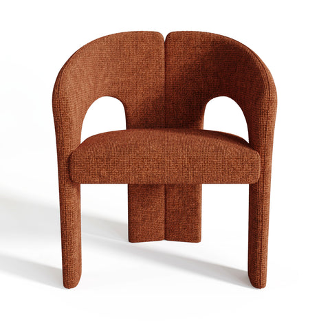 Fauteuil de salle à manger LOREN velours chenillé