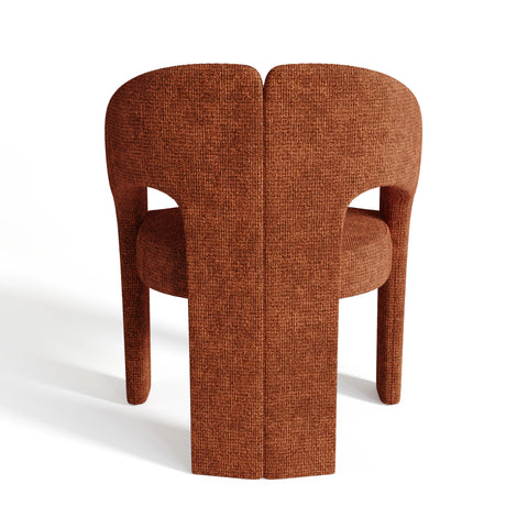 Fauteuil de salle à manger LOREN velours chenillé
