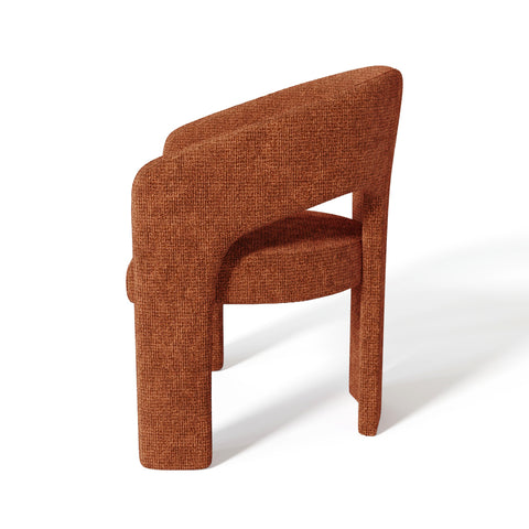 Fauteuil de salle à manger LOREN velours chenillé