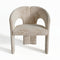 Fauteuil de salle à manger LOREN velours chenillé
