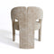 Fauteuil de salle à manger LOREN velours chenillé