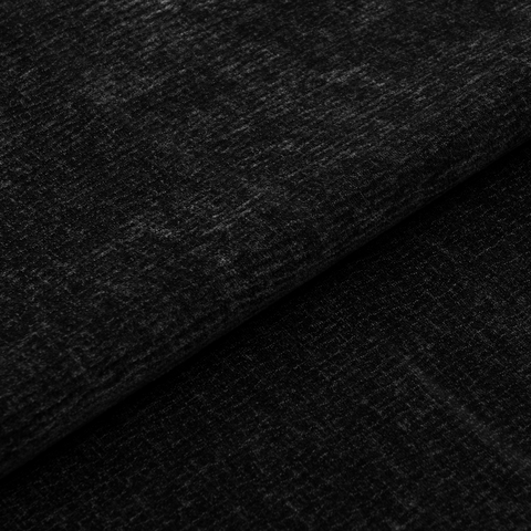 Lot de 2 Chaises Milo Velours texturé Pieds Noirs