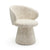Fauteuil de salle à manger pivotant FLARE velours texturé