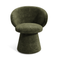 Fauteuil de salle à manger pivotant FLARE velours texturé