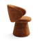 Fauteuil de salle à manger pivotant FLARE velours texturé