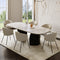 Lot de 2 chaises LUNA bouclette et pieds noirs