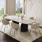 Lot de 2 chaises LUNA bouclette et pieds noirs