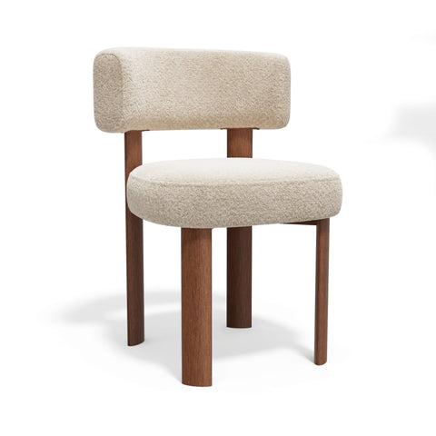 Lot de 2 chaises RICH tissu bouclette