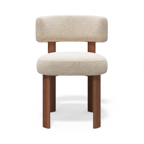 Lot de 2 chaises RICH tissu bouclette