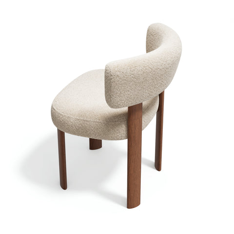 Lot de 2 chaises RICH tissu bouclette