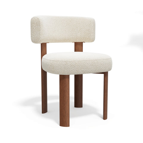 Lot de 2 chaises RICH tissu bouclette