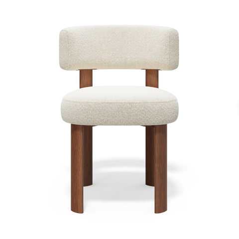 Lot de 2 chaises RICH tissu bouclette