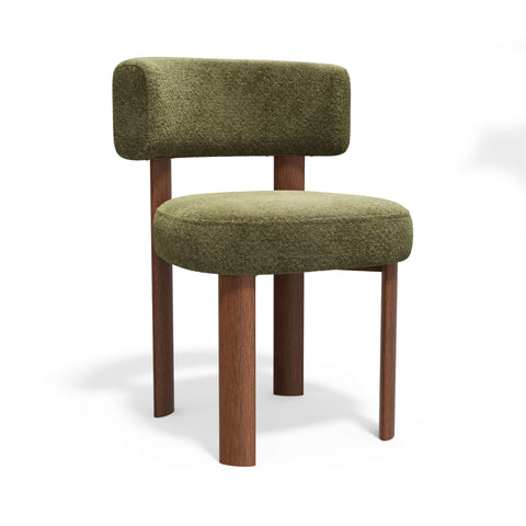 Lot de 2 chaises RICH tissu bouclette