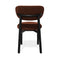 Lot de 2 chaises LUMI tissu bouclette pieds noirs